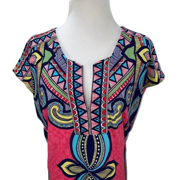 Vintage Yet New Laundry by Shelli Segal Silky Stretch Jersey Shift Dress - Picture 4 of 14